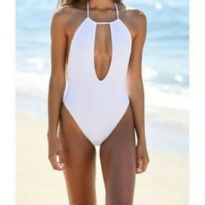 White One Piece Swimsuit